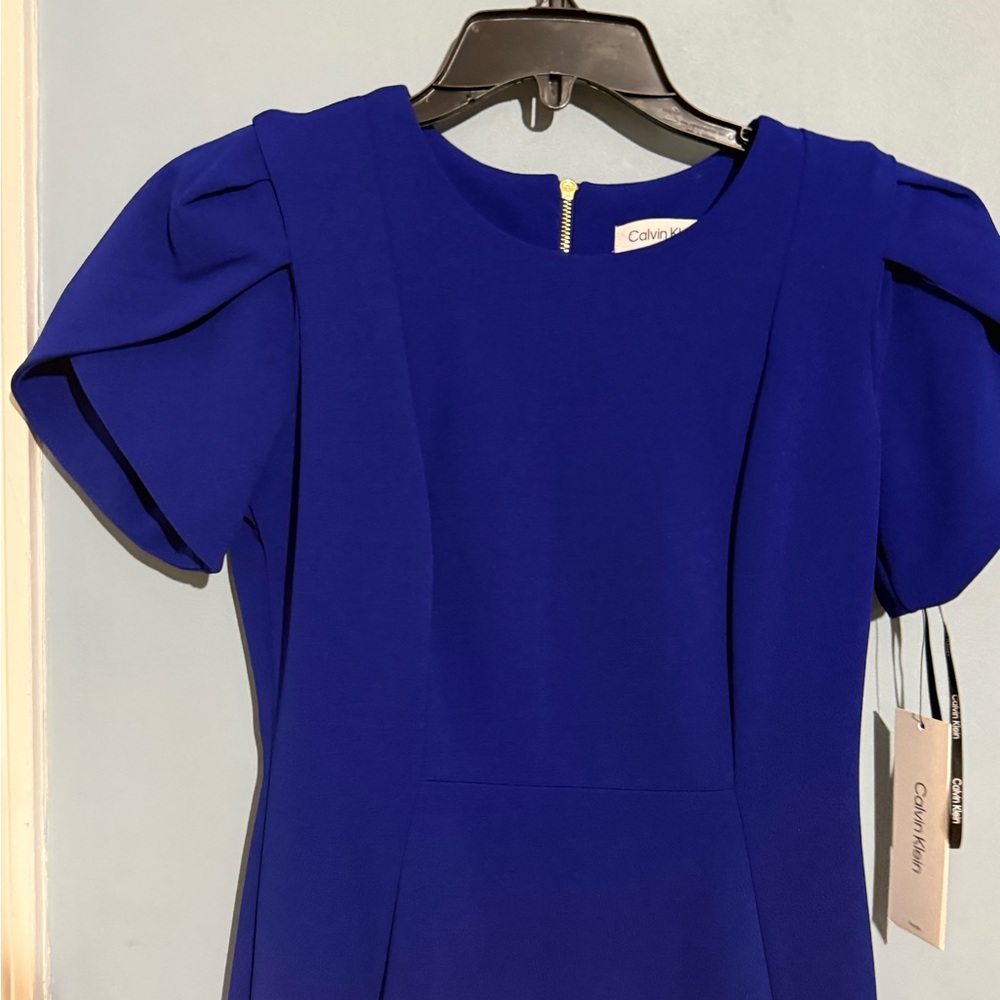 Calvin Klein Royal Blue Midi Dress - Picture 12 of 16